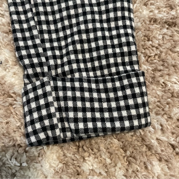 Anthropologie the essential crop flare check dress pants size 8 - Picture 5 of 9